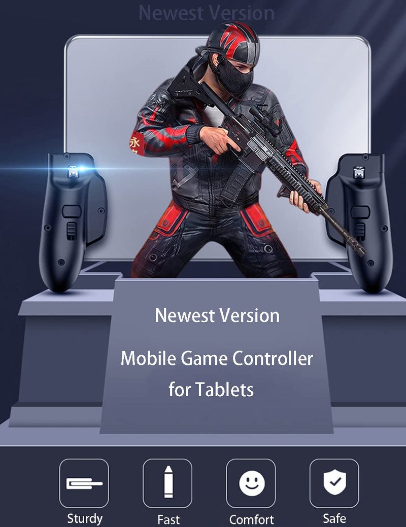 Ytuomzi وحدة تحكم الألعاب لجهاز iPad وحدة تحكم لعبة PUBG Mobile مفاتيح تشغيل الهاتف المحمول لوحدة تحكم الألعاب PUBG/Knives Out زر إطلاق النار L1R1 زر الهدف لوحة ألعاب لجهاز لوحي/أندرويد/iOS/iPhone - Image 3